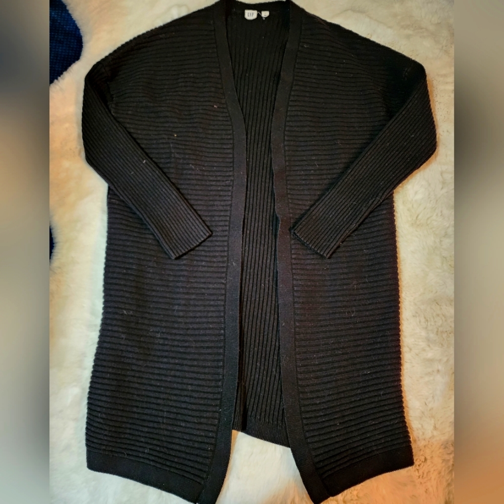 GAP Heavy Knit Ribbed Cardigan/Size Large